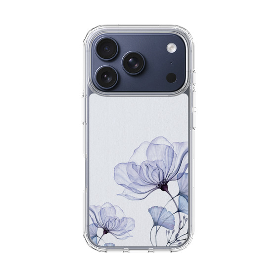 スリムプロテクションケース［ Natural Flower - blue ］