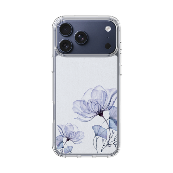 スリムプロテクションケース［ Natural Flower - blue ］