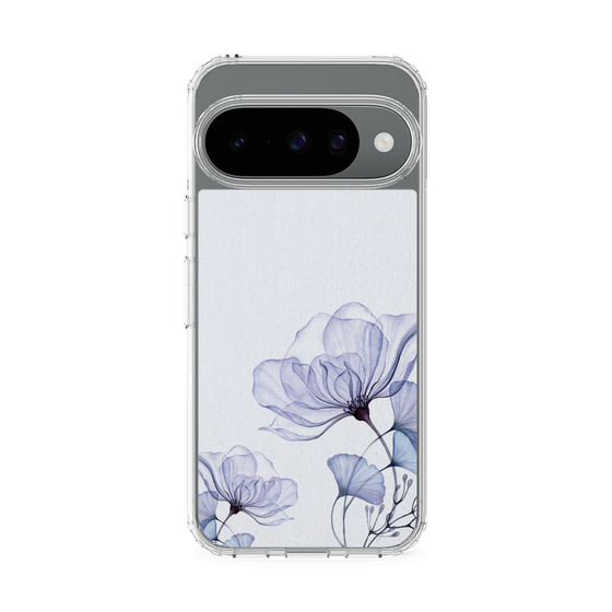 スリムプロテクションケース［ Natural Flower - blue ］