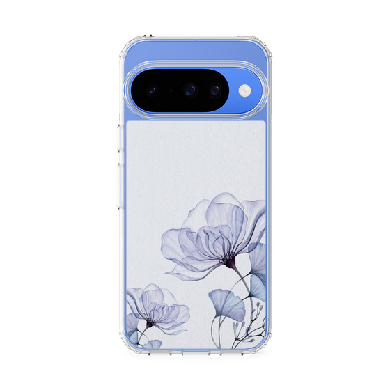 スリムプロテクションケース［ Natural Flower - blue ］
