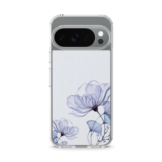 スリムプロテクションケース［ Natural Flower - blue ］