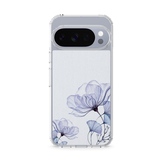 スリムプロテクションケース［ Natural Flower - blue ］