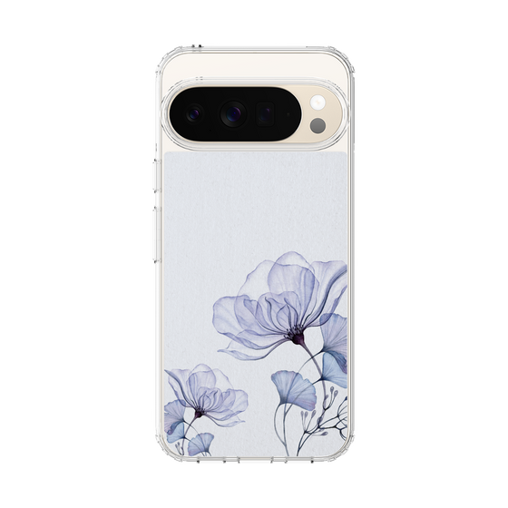 スリムプロテクションケース［ Natural Flower - blue ］