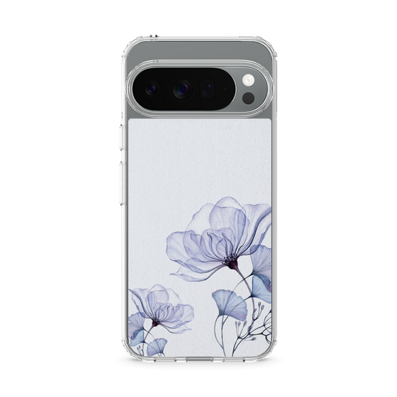 スリムプロテクションケース［ Natural Flower - blue ］