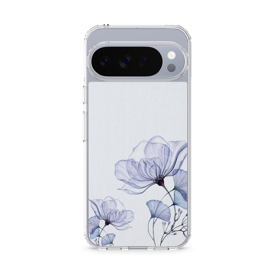 スリムプロテクションケース［ Natural Flower - blue ］
