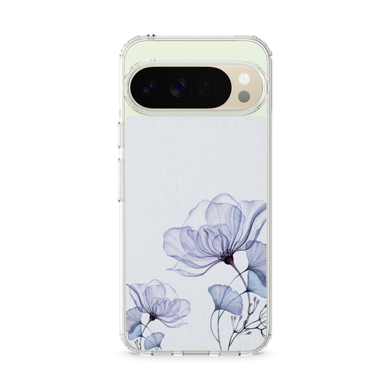 スリムプロテクションケース［ Natural Flower - blue ］