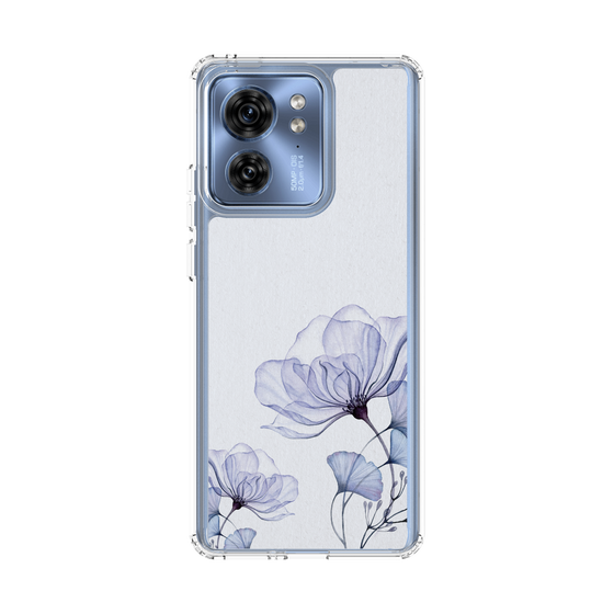 スリムプロテクションケース［ Natural Flower - blue ］