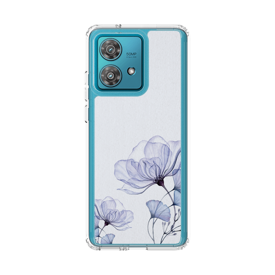 スリムプロテクションケース［ Natural Flower - blue ］