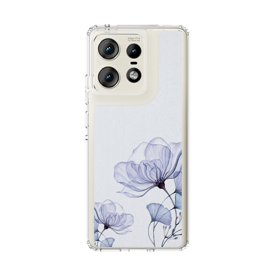 スリムプロテクションケース［ Natural Flower - blue ］