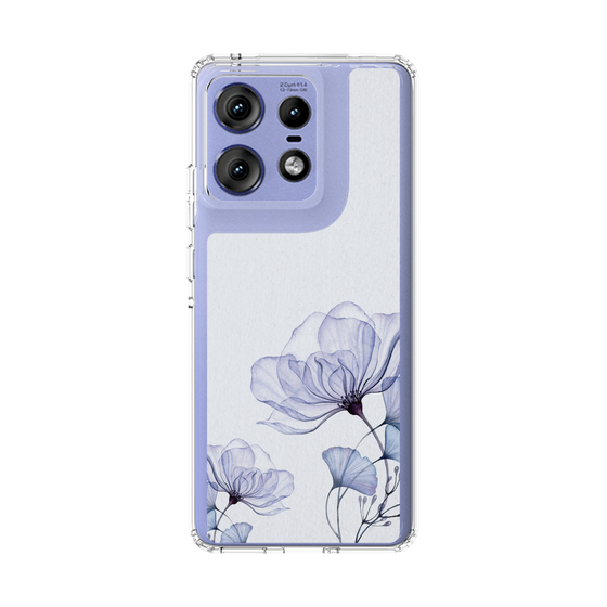 スリムプロテクションケース［ Natural Flower - blue ］