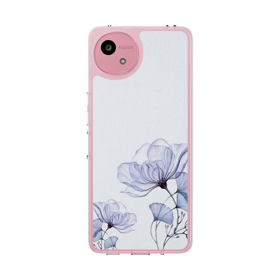 スリムプロテクションケース［ Natural Flower - blue ］