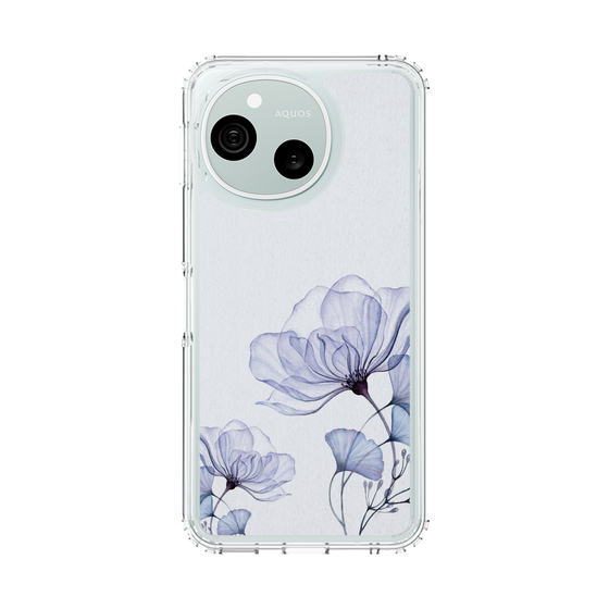 スリムプロテクションケース［ Natural Flower - blue ］