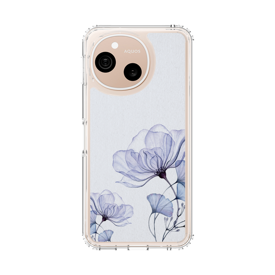 スリムプロテクションケース［ Natural Flower - blue ］