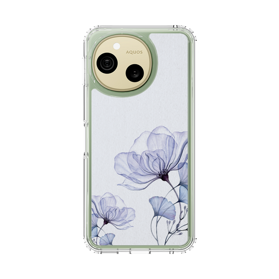 スリムプロテクションケース［ Natural Flower - blue ］