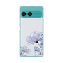 スリムプロテクションケース［ Natural Flower - blue ］