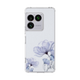 スリムプロテクションケース［ Natural Flower - blue ］