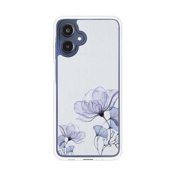 スリムプロテクションケース［ Natural Flower - blue ］