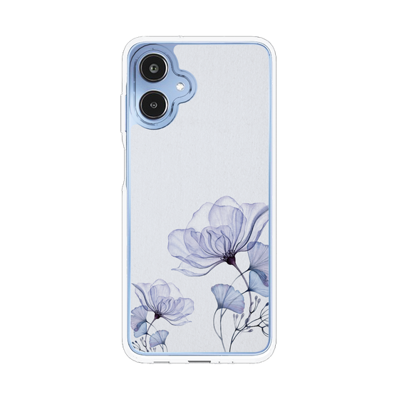 スリムプロテクションケース［ Natural Flower - blue ］