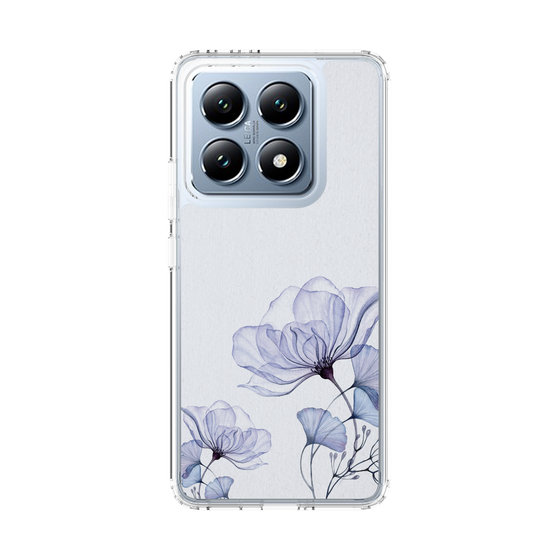 スリムプロテクションケース［ Natural Flower - blue ］