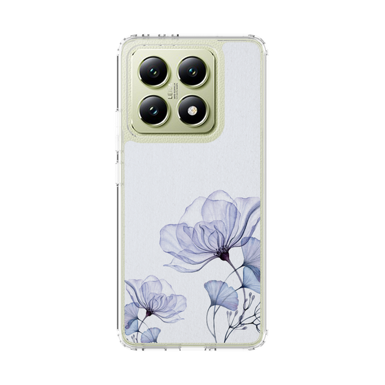 スリムプロテクションケース［ Natural Flower - blue ］
