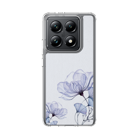 スリムプロテクションケース［ Natural Flower - blue ］