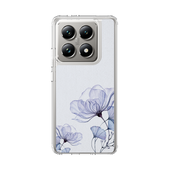 スリムプロテクションケース［ Natural Flower - blue ］