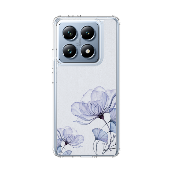 スリムプロテクションケース［ Natural Flower - blue ］