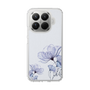 スリムプロテクションケース［ Natural Flower - blue ］
