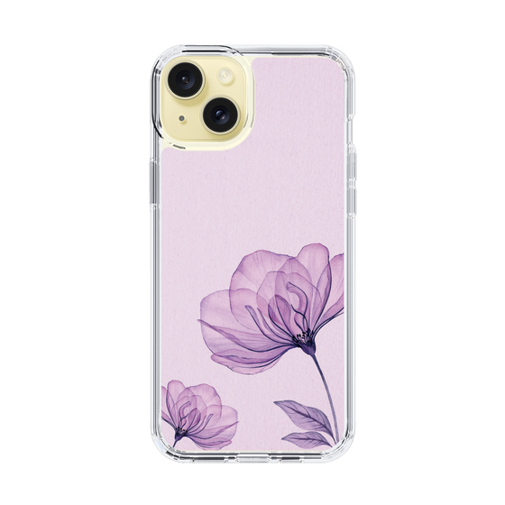 スリムプロテクションケース［ Natural Flower - Purple ］