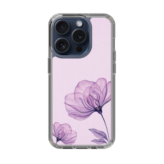 スリムプロテクションケース［ Natural Flower - Purple ］