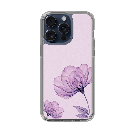 スリムプロテクションケース［ Natural Flower - Purple ］