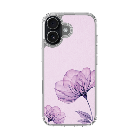 スリムプロテクションケース［ Natural Flower - Purple ］
