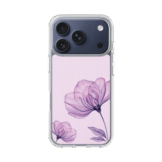 スリムプロテクションケース［ Natural Flower - Purple ］