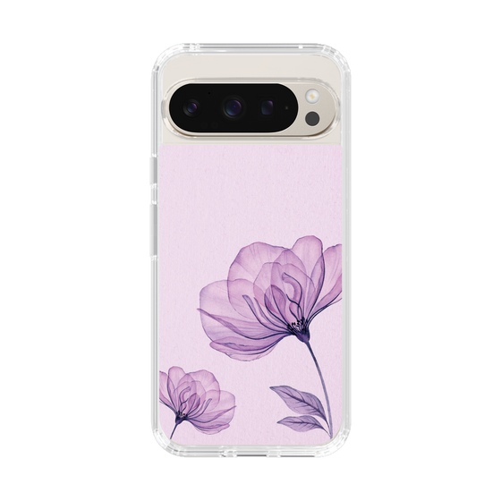 スリムプロテクションケース［ Natural Flower - Purple ］