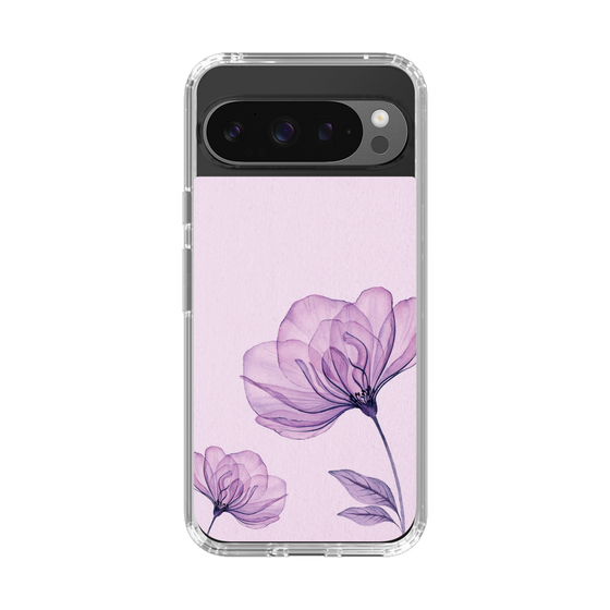 スリムプロテクションケース［ Natural Flower - Purple ］