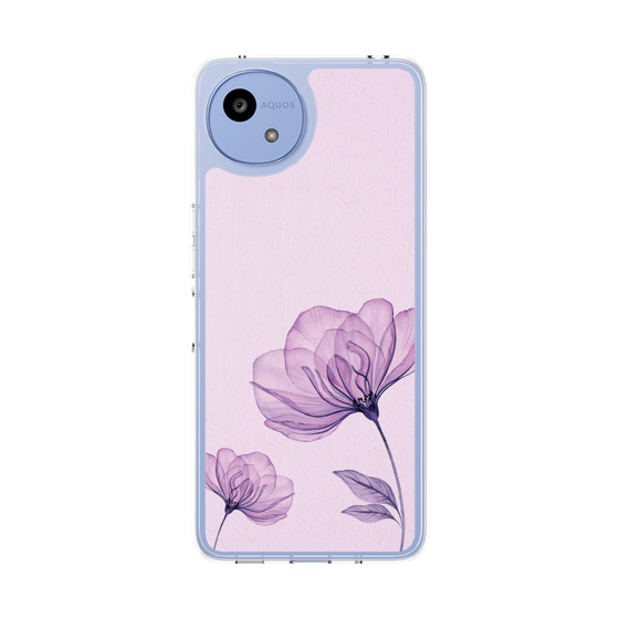 スリムプロテクションケース［ Natural Flower - Purple ］