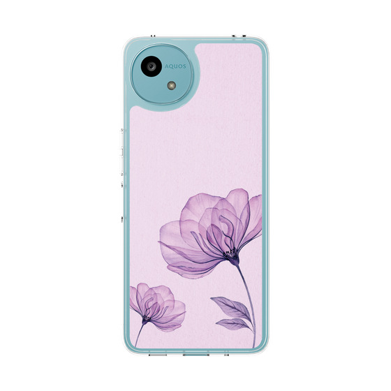 スリムプロテクションケース［ Natural Flower - Purple ］
