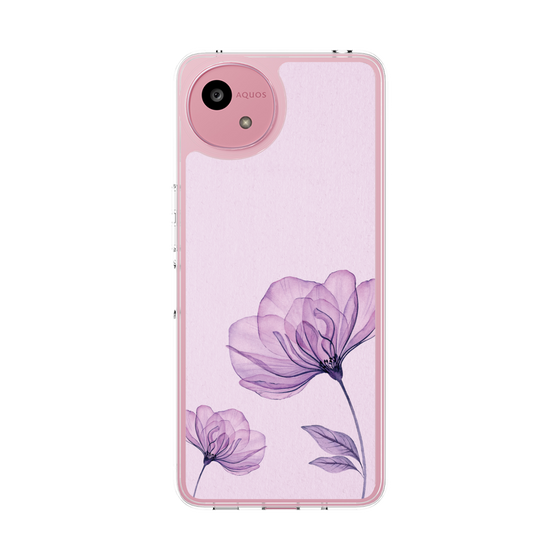 スリムプロテクションケース［ Natural Flower - Purple ］