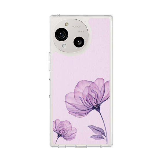スリムプロテクションケース［ Natural Flower - Purple ］