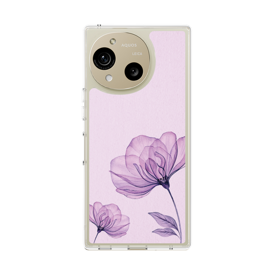 スリムプロテクションケース［ Natural Flower - Purple ］