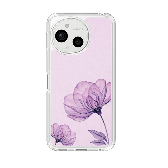 スリムプロテクションケース［ Natural Flower - Purple ］