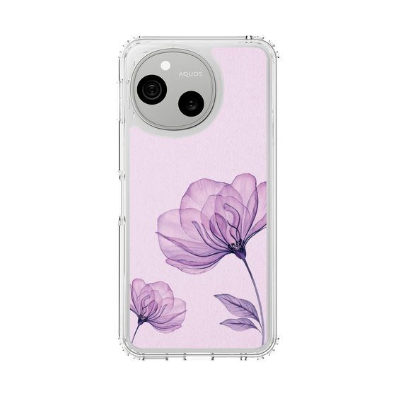 スリムプロテクションケース［ Natural Flower - Purple ］