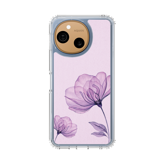 スリムプロテクションケース［ Natural Flower - Purple ］
