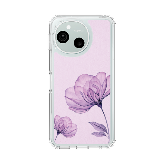 スリムプロテクションケース［ Natural Flower - Purple ］