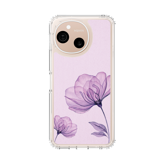 スリムプロテクションケース［ Natural Flower - Purple ］