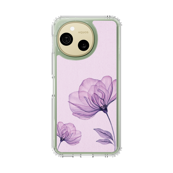 スリムプロテクションケース［ Natural Flower - Purple ］