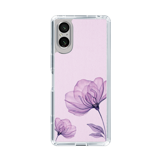 スリムプロテクションケース［ Natural Flower - Purple ］