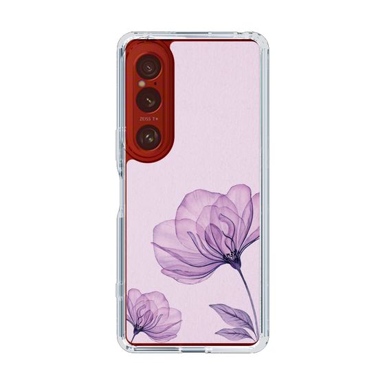 スリムプロテクションケース［ Natural Flower - Purple ］