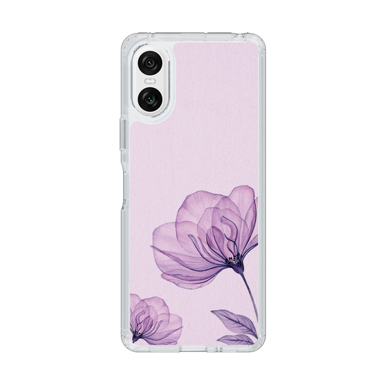 スリムプロテクションケース［ Natural Flower - Purple ］