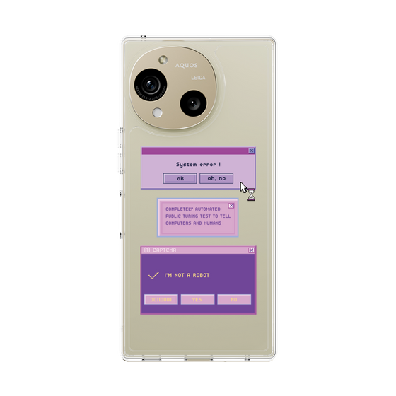 スリムプロテクションケース［ I'm NOT A ROBBOT! ］